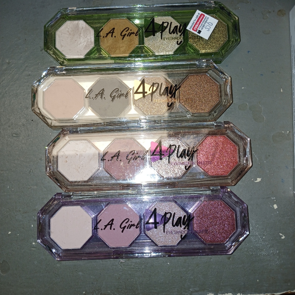 New LA Girl 4 eyeshadow pallets